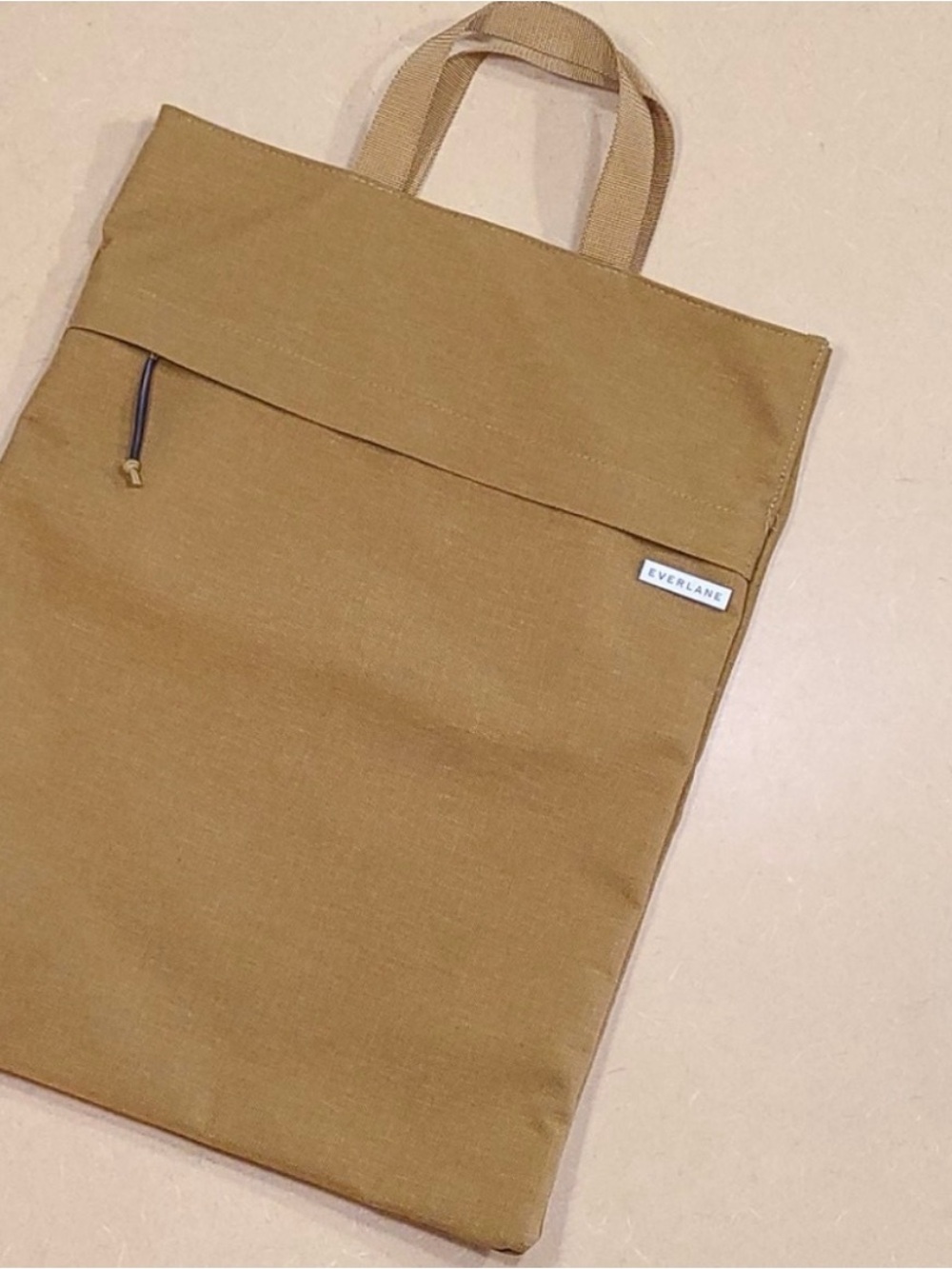 Everlane Men's Caramel Canvas Laptop Bag